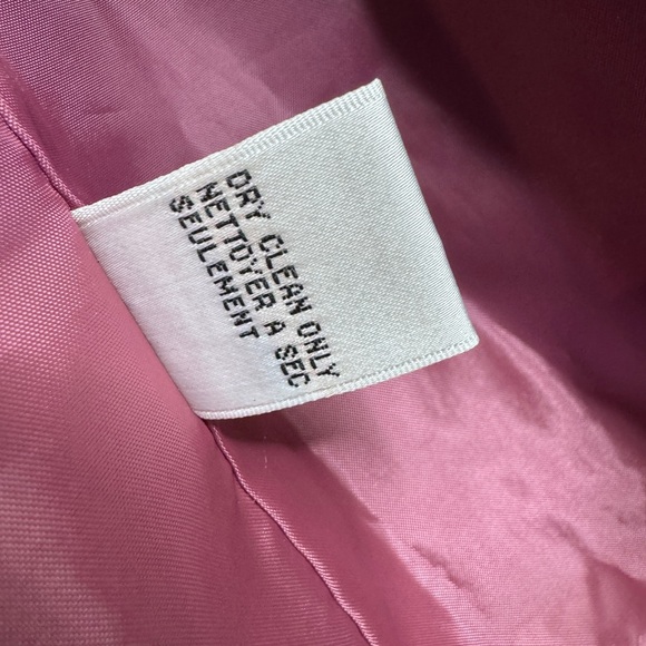 Talbots Women’s Vintage Mauve Button Down Scoop Neck Blazer - Picture 4 of 8